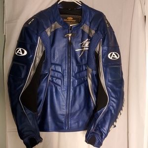 Hayabusa leather motorcycle jacket